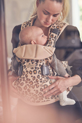 BABYBJÖRN - Baby Carrier ONE AIR, Beige/Leopard 0-36m