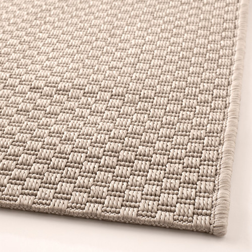 MORUM Rug flatwoven, in/outdoor, beige, 160x230 cm