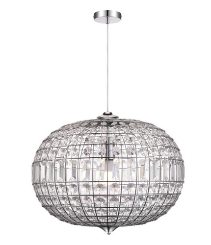 GoodHome Pendant Lamp Digya E27, chrome