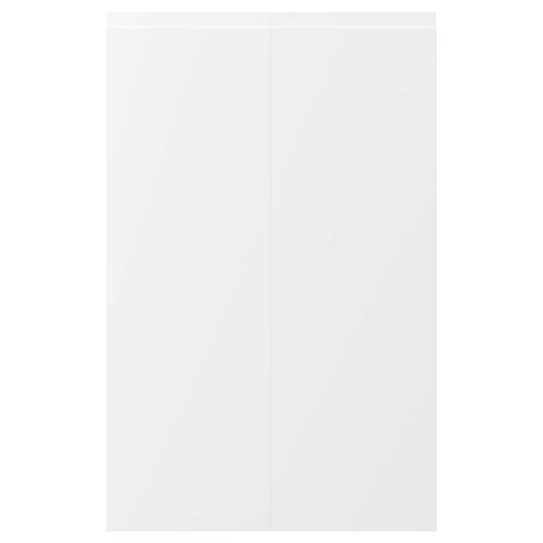 VOXTORP 2-p door f corner base cabinet set, right-hand white matt white, 25x80 cm