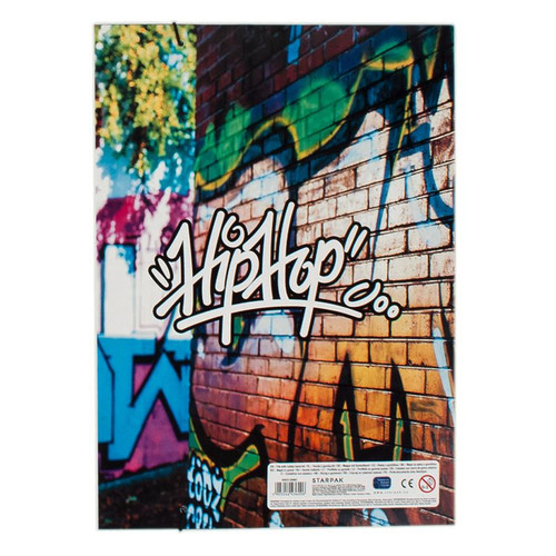 Folder with Elastic Band A4 Graffiti 10-pack, assorted patterns