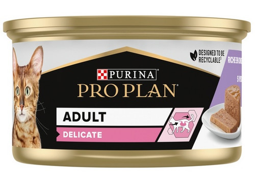 Purina Pro Plan Cat Delicate Cat Wet Food Turkey Mousse 85g