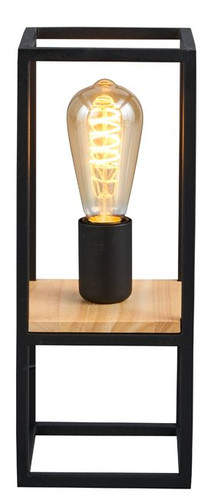 Table Lamp Libertad 1 x E27, black-wood