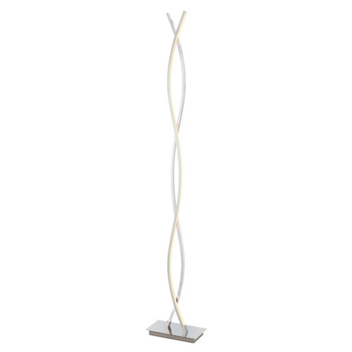 GoodHome Floor Lamp Alani 2-bulb LED, chrome