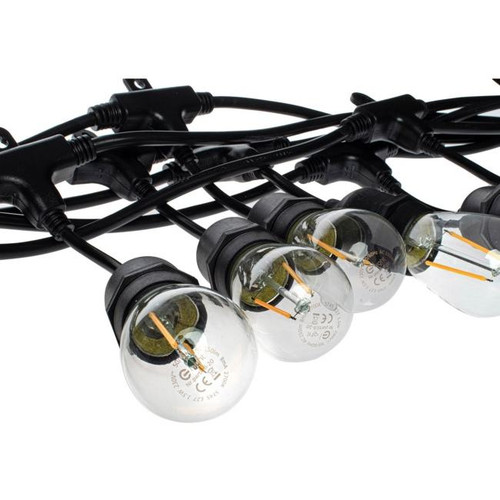 Eko-Light Outdoor Lighting Chain 10 x E27 10 m IP44 & Bulbs 10 x 1.5 W