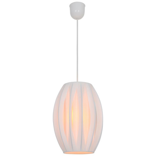 GoodHome Pendant Lamp Lufira E27, white