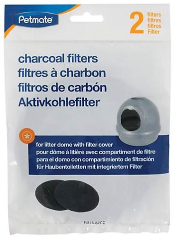 Petmate Charcoal Filters for Litter Dome 2pcs