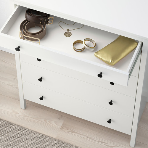 KOPPANG Chest of 5 drawers, white, 90x114 cm