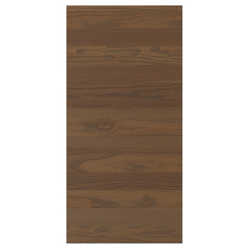 STENSTA Cover panel, dark brown ash veneer, 39x80 cm