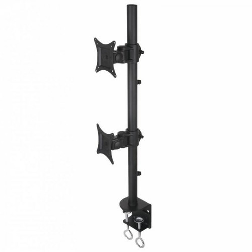 Double LCD / LED Desk Stand 13-27" Black