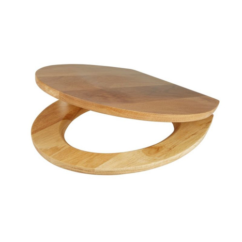 Cooke & Lewis Toilet Seat Cervia, natural oak