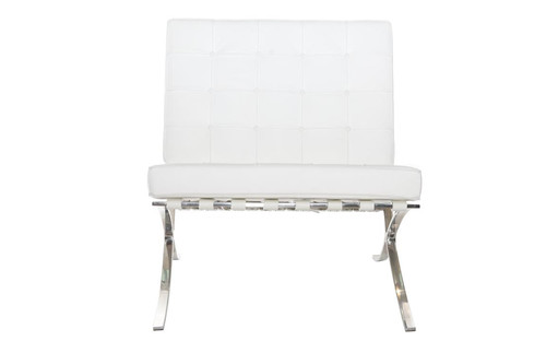 Chair BA1, leather, white