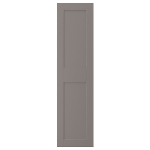 GRIMO Door with hinges, grey, 50x195 cm