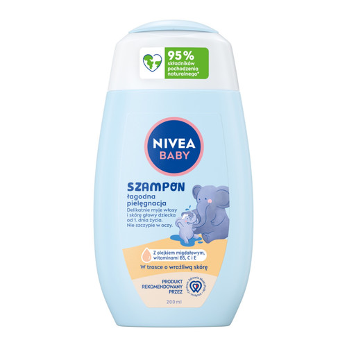 NIVEA Baby Gentle Hair Shampoo Gentle Care 95% Natural 200 ml