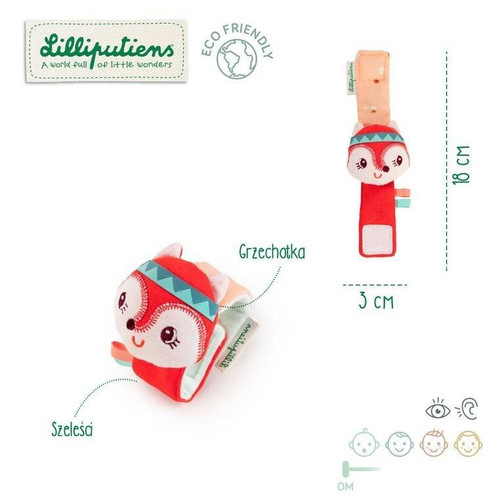 LILLIPUTIENS Hand Rattle Alice the Fox 0m+