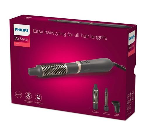 Philips Hair Dryer Curler 3000 Charcoal BHA301/00