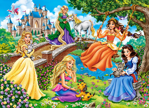 Castorland Children's Puzzle Princesses in Garden 70pcs 5+