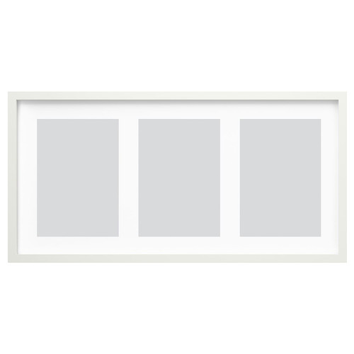 RÖDALM Frame for 3 picture, white, 81x40 cm