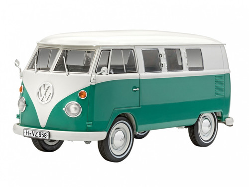 Revell Plastic Model VW T1 Samba Bus 12+