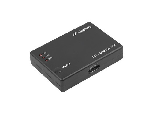 Lanberg Video Switch 3xHDMI + Port MicroUSB, black