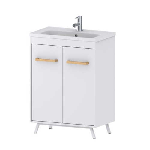 GoodHome Towan White Worktop Basin 60cm