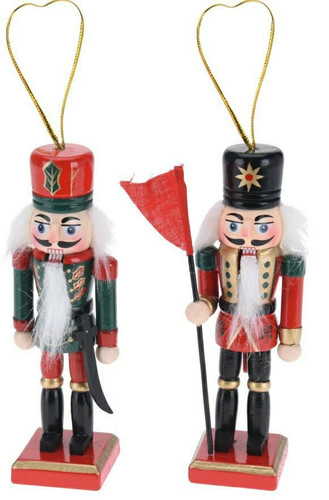 Christmas Tree Decoration Nutcracker Set of 2pcs