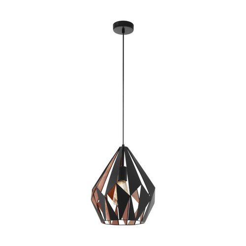 GoodHome Pendant Lamp Eradu 1-bulb E27, black