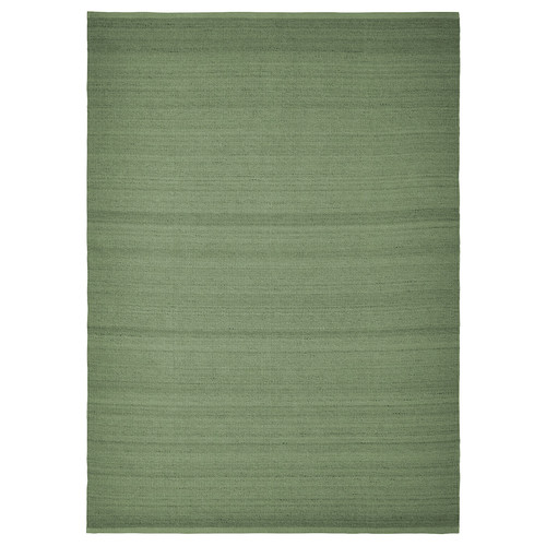 TIDTABELL Rug, flatwoven, green, 170x240 cm