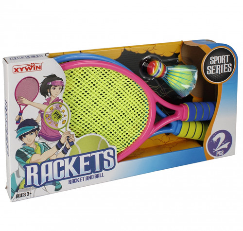 Rackets Set with Ball & Shuttlecock 3+