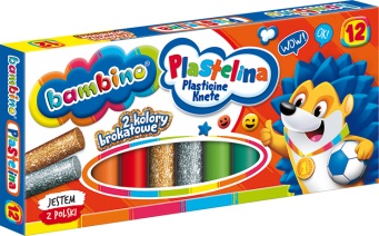 Bambino Plasticine 12 Colours 1pc