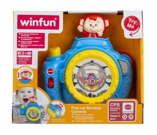 Winfun Pop--up Monkey Camera 9m+