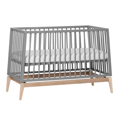 LEANDER Baby Cot LUNA™ 0-3y, Grey/Oak