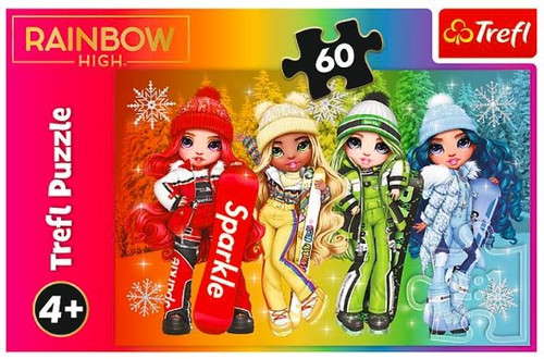 Trefl Children's Puzzle Cheerful Rainbow High Dolls 60pcs 4+