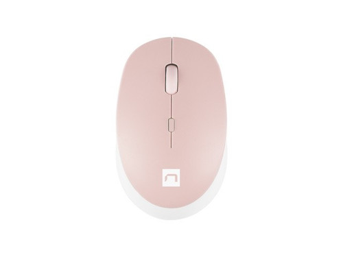 Natec Wireless Mouse Harrier 2, white-pink