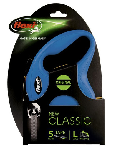 Flexi New Classic Tape Leash L 5m, blue