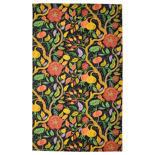 HÖSTAGILLE Tablecloth, floral pattern multicolour, 145x240 cm