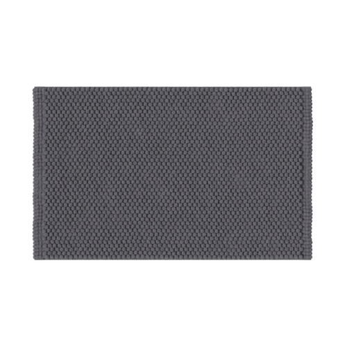 GoodHome Bath Mat Elland 50 x 80 cm, ebony