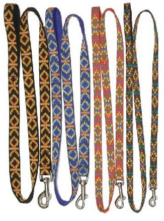 CHABA Dog Leash Patterned 16mm x 130cm, black