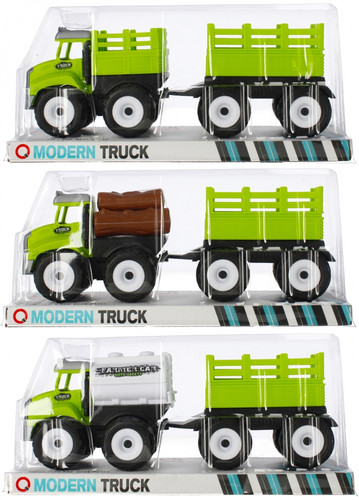 Modern Truck with Trailer, 1pc, assorted models, 3+