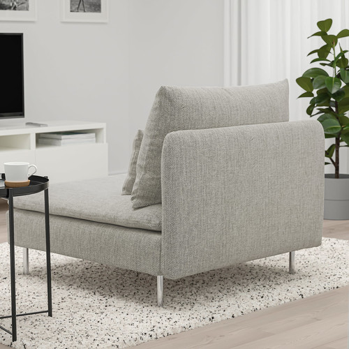 SÖDERHAMN 1-seat section, Viarp beige/brown