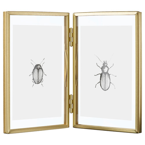 LERBODA Frame, gold-colour, 10x15 cm