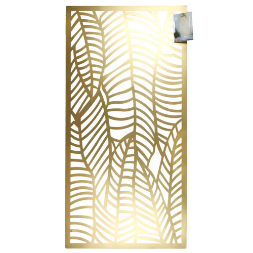 Metal Wall Decoration Rawdat 90x45cm, gold