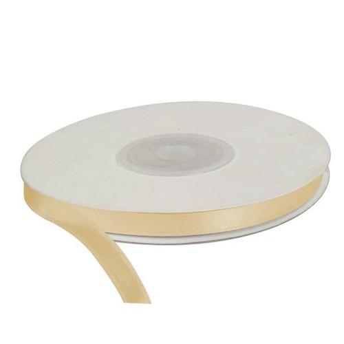 Satin Ribbon 25m 6mm, light beige