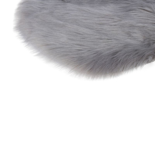 GoodHome Faux Sheepskin Rug Faux Fur 60 x 90 cm, dark grey