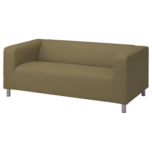 KLIPPAN Cover for 2-seat sofa, Vissle yellow-green