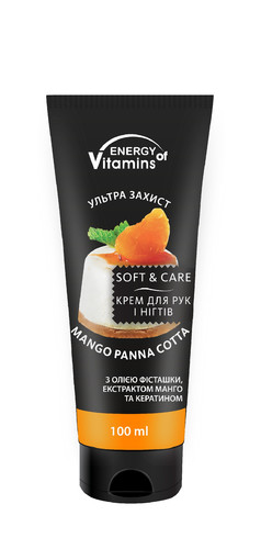 Energy of Vitamins Hand & Nail Cream Mango Panna Cotta 100ml