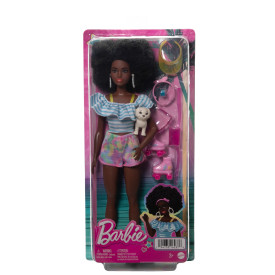 Barbie Doll With Roller Skates HPL77 3+