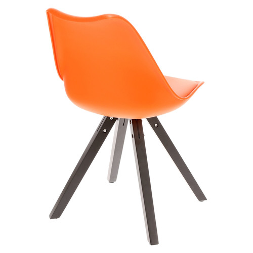 Dining Chair Norden Star Square, black/orange