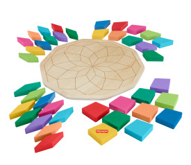 Fisher-Price Wooden Mandala Geometric Puzzle HXT94 3+