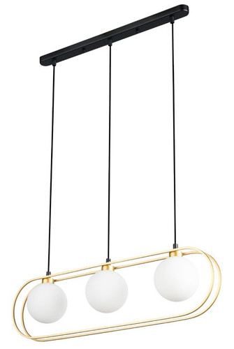 Italux Pendant Lamp Grosetta 3 x G9, gold/black